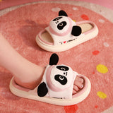woloong  Four Season Home Non Slip Thick Sole Mute Hemp Cotton Women Slippers Cute Cartoon Shape Men Indoor Shoes New Arrival