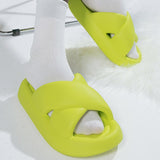 New Women Cross Slipper Soft EVA Thick Bottom Bathroom Slipper Fashion Couple Summer Indoor Home Floor Sandals Slippers