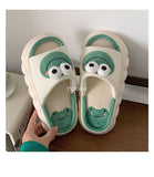 woloong  Four Season Home Non Slip Thick Sole Mute Hemp Cotton Women Slippers Cute Cartoon Shape Men Indoor Shoes New Arrival