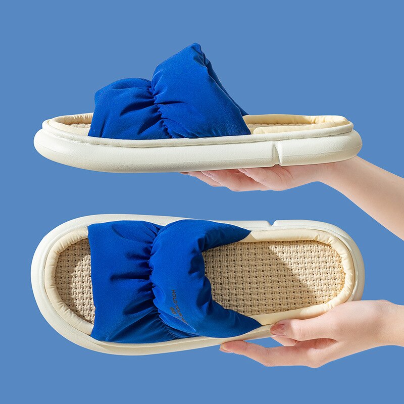 woloong  New Women Slippers Thick Bottom Mix Color Summer Shoes Woman Fashion Comfortable Shoes Couple Footwear Size 36-45