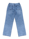 High Waist Jeans Women Baggy Jeans  New Fashion Straight Leg Pants Y2k Denim Trousers Vintage Loose Blue Washed Mom Jeans