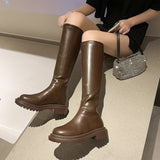 woloong Ankle Chelsea Boots New Winter Mid Heels Platform Women Botas Snow Warm Designer Motorcycle Boots Gladiator Oxford Zapatos