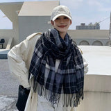 Fashion winter plaid scarf female autumn and winter everything new British classic imitation cashmere  plaid sha