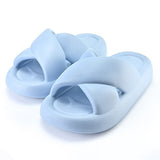 New Women Cross Slipper Soft EVA Thick Bottom Bathroom Slipper Fashion Couple Summer Indoor Home Floor Sandals Slippers