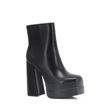 woloong New Ankle Boots Women Quality Platform Boots Female Fashion Short Boot Black Chunky High Heel Women Shoes Big Size 41