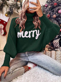 Knitted Women Turtleneck Sweater Loose Pullover Female Jumper Elegant Winter Warm Autumn New Year Trendy Christmas Sweater New Year