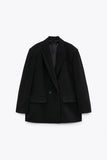 Spring/Summer  New Commuting Loose Leisure Fashion Suit Lapel Loose Double Breasted Blazer