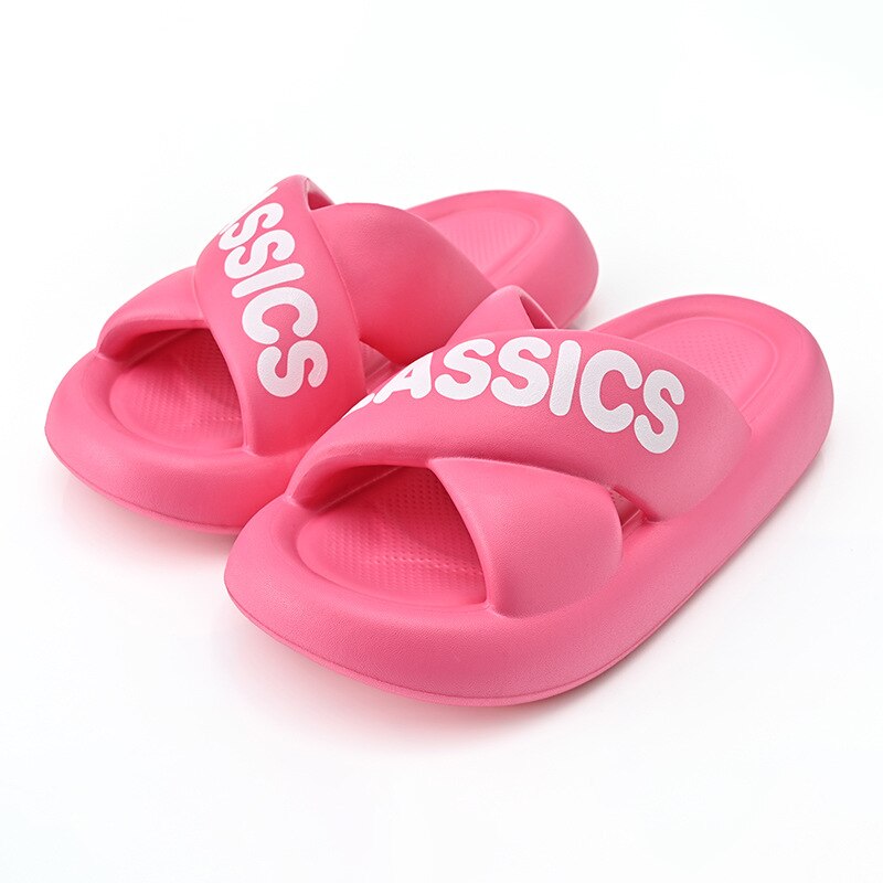 New Women Cross Slipper Soft EVA Thick Bottom Bathroom Slipper Fashion Couple Summer Indoor Home Floor Sandals Slippers