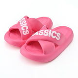 New Women Cross Slipper Soft EVA Thick Bottom Bathroom Slipper Fashion Couple Summer Indoor Home Floor Sandals Slippers