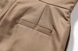 woloong Casual Irregular Trousers For Women High Waist Lace Up Button Straight Slim Pants Female Autumn Fashion New