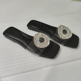 woloong  Summer Sandals Women New Fashion Beige Flat Shoes Pointed Sexy Bow Outer Wear Plus Size 41 Lazy Slippers Luxury Brand