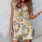 goosudu  Stylish Women V Neck Sleeveless Rompers Summer Jumpsuits Short Playsuits Casual Solid Loose Beach Overalls Oversized