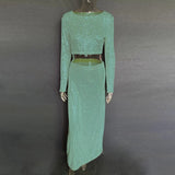 Sequin Female Sexy Maxi Skirt Summer Fashion Glitter High Waist Loose Elegant Club Long Skirt Sparkle Women Long Skirt New