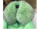 European Version Winter New Light Luxury All-match Big Fur Collar Loose Women's Long-Sleeved Bread Korean Version Down Jack