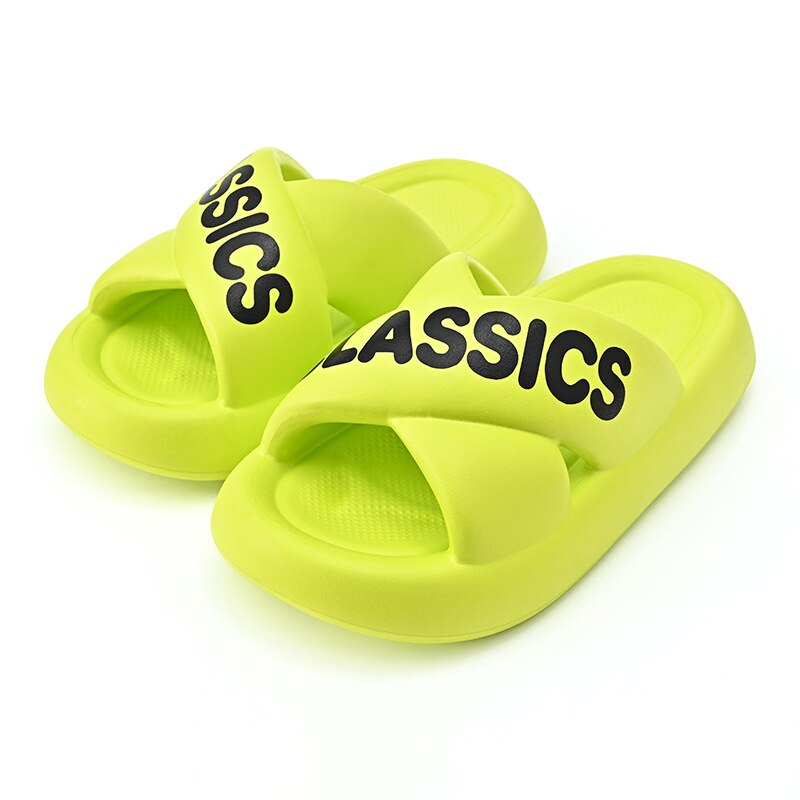 New Women Cross Slipper Soft EVA Thick Bottom Bathroom Slipper Fashion Couple Summer Indoor Home Floor Sandals Slippers