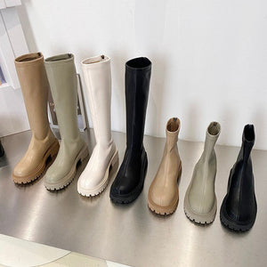 woloong Ankle Chelsea Boots New Winter Mid Heels Platform Women Botas Snow Warm Designer Motorcycle Boots Gladiator Oxford Zapatos