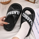 New Women Cross Slipper Soft EVA Thick Bottom Bathroom Slipper Fashion Couple Summer Indoor Home Floor Sandals Slippers