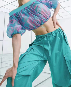 Hit Color Shirts For Women Slash Neck Short Sleeve Casual Pullover Summer Blouse Female Fashion Clothing New