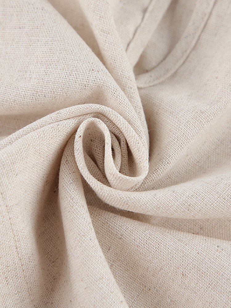 Women's Linen Style Casual Slim Fit Suit Sleeveless Lace Up Tops With Comfortable Wide Leg Pants Summer Beach Vacation Sets