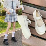 woloong  New Spring and Summer Women Mary Jane Shoes Sponge Cake Bottom Japanese Bowtie Student All-match Sweet Design Pumps
