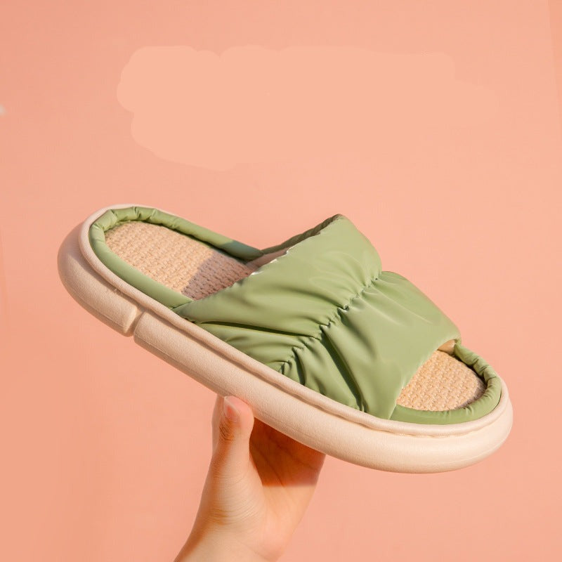 woloong  New Women Slippers Thick Bottom Mix Color Summer Shoes Woman Fashion Comfortable Shoes Couple Footwear Size 36-45