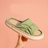 woloong  New Women Slippers Thick Bottom Mix Color Summer Shoes Woman Fashion Comfortable Shoes Couple Footwear Size 36-45