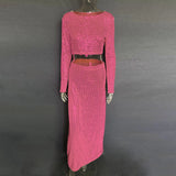 Sequin Female Sexy Maxi Skirt Summer Fashion Glitter High Waist Loose Elegant Club Long Skirt Sparkle Women Long Skirt New