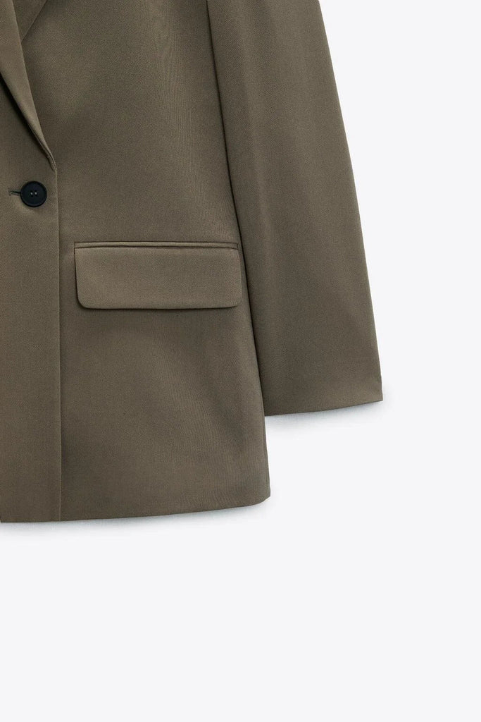 Spring/Summer  New Commuting Loose Leisure Fashion Suit Lapel Loose Double Breasted Blazer