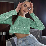 Sequin Female Sexy Maxi Skirt Summer Fashion Glitter High Waist Loose Elegant Club Long Skirt Sparkle Women Long Skirt New