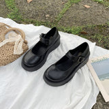 woloong  New Spring and Summer Women Mary Jane Shoes Sponge Cake Bottom Japanese Bowtie Student All-match Sweet Design Pumps