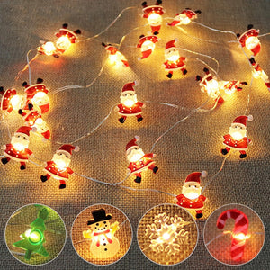 2M Christmas Decorative String Lights Santa Claus Deer Light Strings Christmas Decorations Navidad Xmas Ornaments New Year