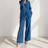 Cotton Women's Home Clothes Loose 2 Piece Sets Long Sleeve Sleepwear Female Casual Trouser Suits Autumn Pajamas