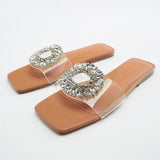 woloong  Summer Sandals Women New Fashion Beige Flat Shoes Pointed Sexy Bow Outer Wear Plus Size 41 Lazy Slippers Luxury Brand