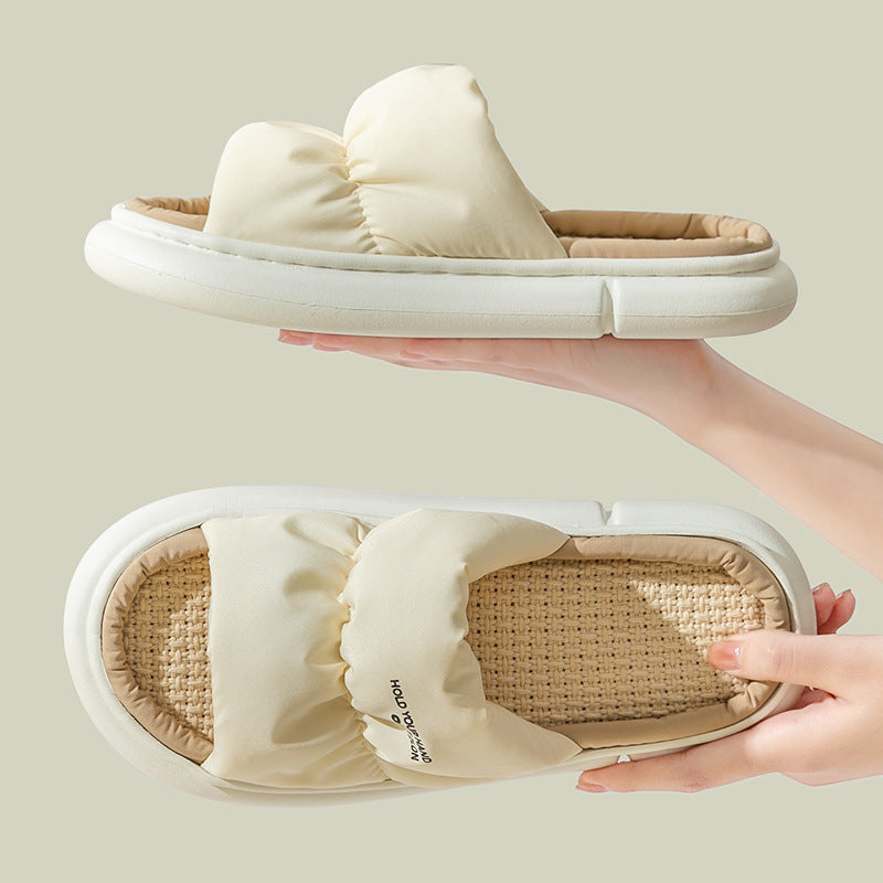 woloong  New Women Slippers Thick Bottom Mix Color Summer Shoes Woman Fashion Comfortable Shoes Couple Footwear Size 36-45