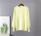 Hirsionsan Soft Warm Knitted Cashmere Sweaters Women  New Winter Loose Solid Female Pullovers Basic Knitwear Jumper  12color