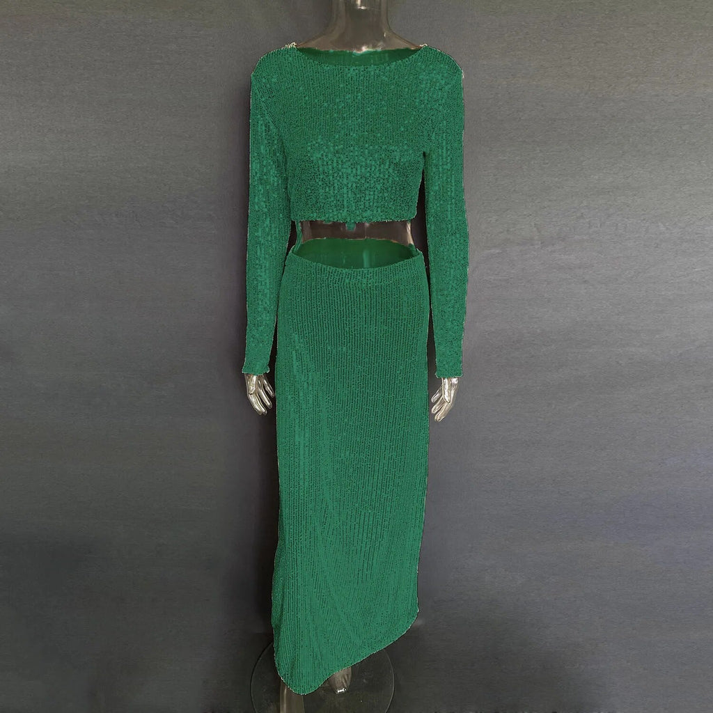 Sequin Female Sexy Maxi Skirt Summer Fashion Glitter High Waist Loose Elegant Club Long Skirt Sparkle Women Long Skirt New