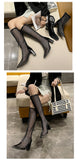 woloong  Women Sandals Boots Summer New Gladiator Zipper Mesh Breathable Fashion Boots Designer Shoe Women Black Women Boots