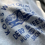 Retro Printed Round Neck Sweatshirt Long Sleeved T Shirt Men and Women New Fashion Casual Loose All Match Pullover Oversized Top