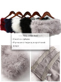 Fur Feather Strapless Tube Tops For Women Party Fashion Bustier Cute Top Y2k Club New Sexy Mini Fluffy Corset Top