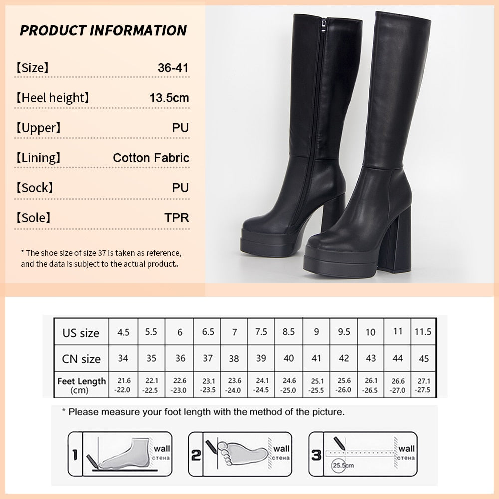 woloong New Ankle Boots Women Quality Platform Boots Female Fashion Short Boot Black Chunky High Heel Women Shoes Big Size 41