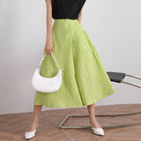 Loose Green Skirt Pants For Women High Waist Solid Minimalist Casual Skirts Pant Female Summer Clothing Fashion New