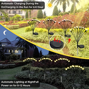 6 LED Solar Swing Lights, For Garden Pathway Backyard Decoration, Warm White Or Multi-color Variable Landscape Lawn Lights, For Halloween Christmas New Year Decoration