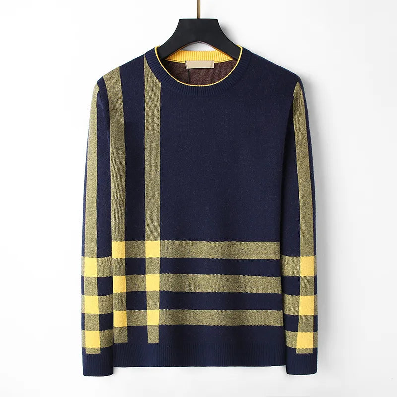 Mens Womens Designers Sweaters Luxurious Pullover Thickened Classic plaid printing warm Men Hoodie Long Sleeve jumper Sweatshirt Winter Clothes M-3XL