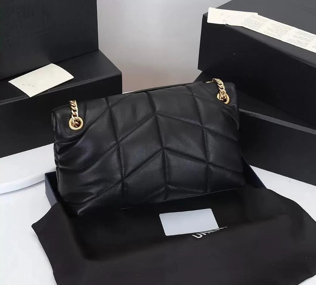 Shoulder Bag Puffer Women Crossbody Totes Backpack Purse Handbags Seam Leather Ladies Metal Chain Clamshell Messenger Luxurys Designers Bags