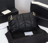 Shoulder Bag Puffer Women Crossbody Totes Backpack Purse Handbags Seam Leather Ladies Metal Chain Clamshell Messenger Luxurys Designers Bags