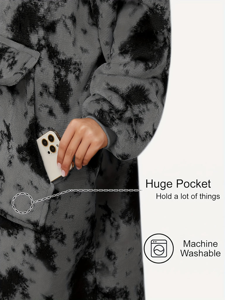 Cozy Wearable Blanket Hoodie - Soft, Warm, and Oversized Sweatshirt with Blanket Sleeves, Perfect for Relaxation, Gift for Women, and Home Lounging