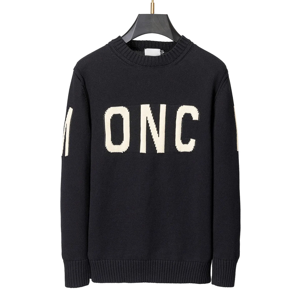 Mens Sweaters Fashion Men's Casual Round Long Sleeve Sweater Men Women Letter Printing Sweaters#008