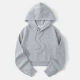 Fashionable Casual Sports Sweet Cool Style New Trend Clean Color Hooded Sixteen Short Hoodie