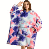 Krifey Wearable Blanket Hoodie, Oversized Sherpa Hooded As Birthday Gifts For Mom Women Girlfriend Men, Cozy Sweatshirt With Giant Pocket