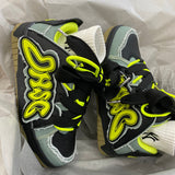 goosudu ONIC Wide Lace Denim Blue Contrast Color Flat Sneakers